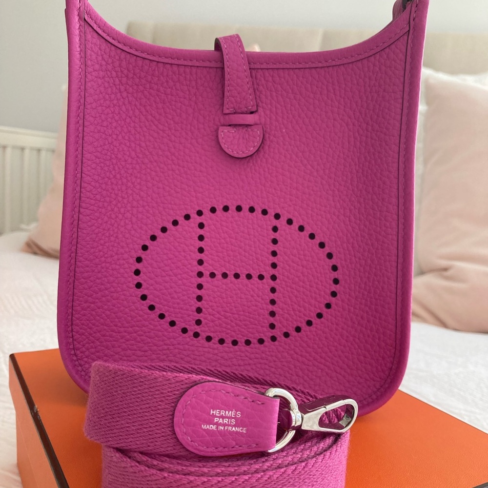Hermès Evelyne TPM (16) Magnolia (Pink) Crossbody Bag